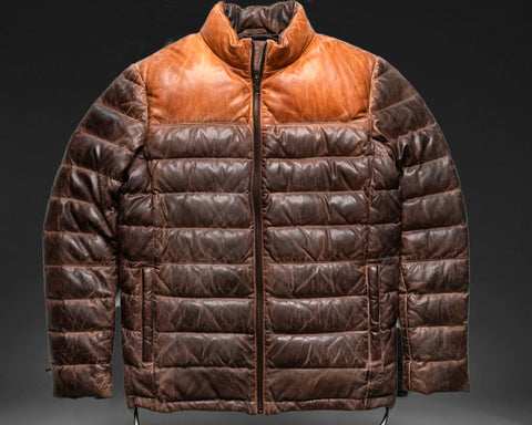 Men's Puffer jacket Leather